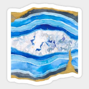 Agate Slice Watercolour Illustration Sticker